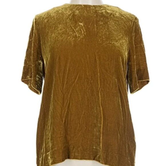 Cos Short Sleeve Gold Top - Picture 1 of 5